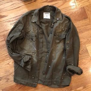 Zara Jacket with Paint Detail